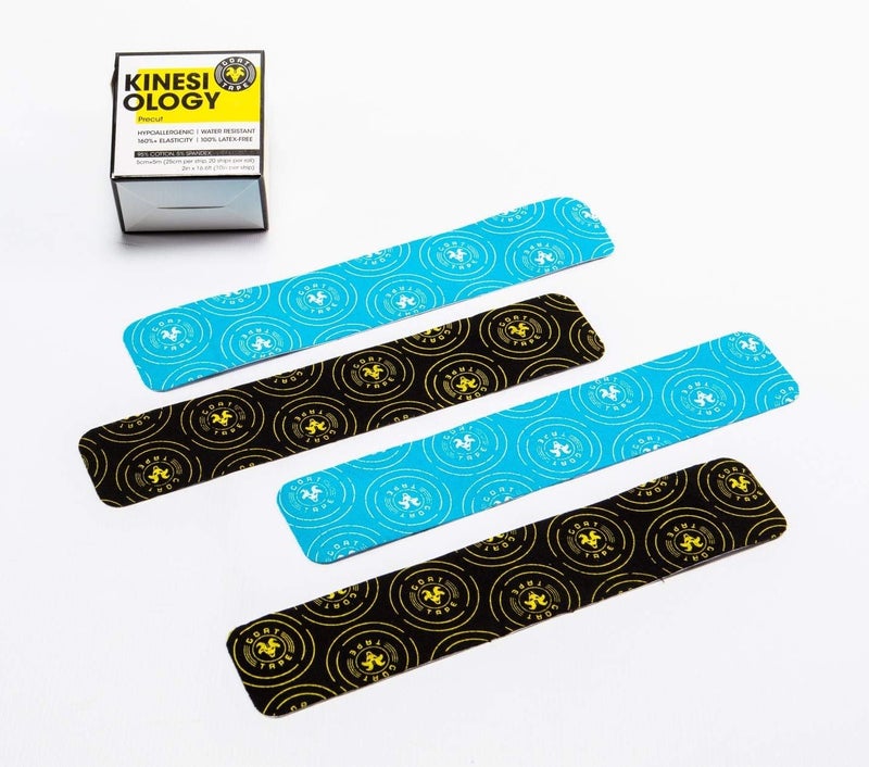 Goat Tape Kinesiology Tape Roll, Athletic Muscle Tape for Full Range of Motion, Skin Mimicking Kinesio Tape, Cross Training Tape, WOD Tape, 20-Precut Strips, Latex-Free Shoulder Foot & Knee Tape - Image 2